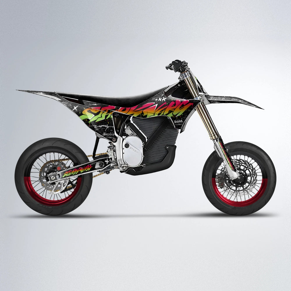 GRAFFITI Stark Varg SM supermoto graphics kit in Red