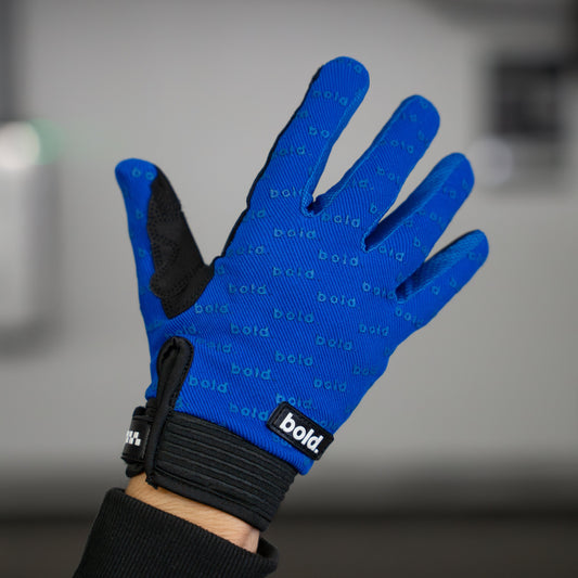 bold. Blue SWIFT MX GLOVES