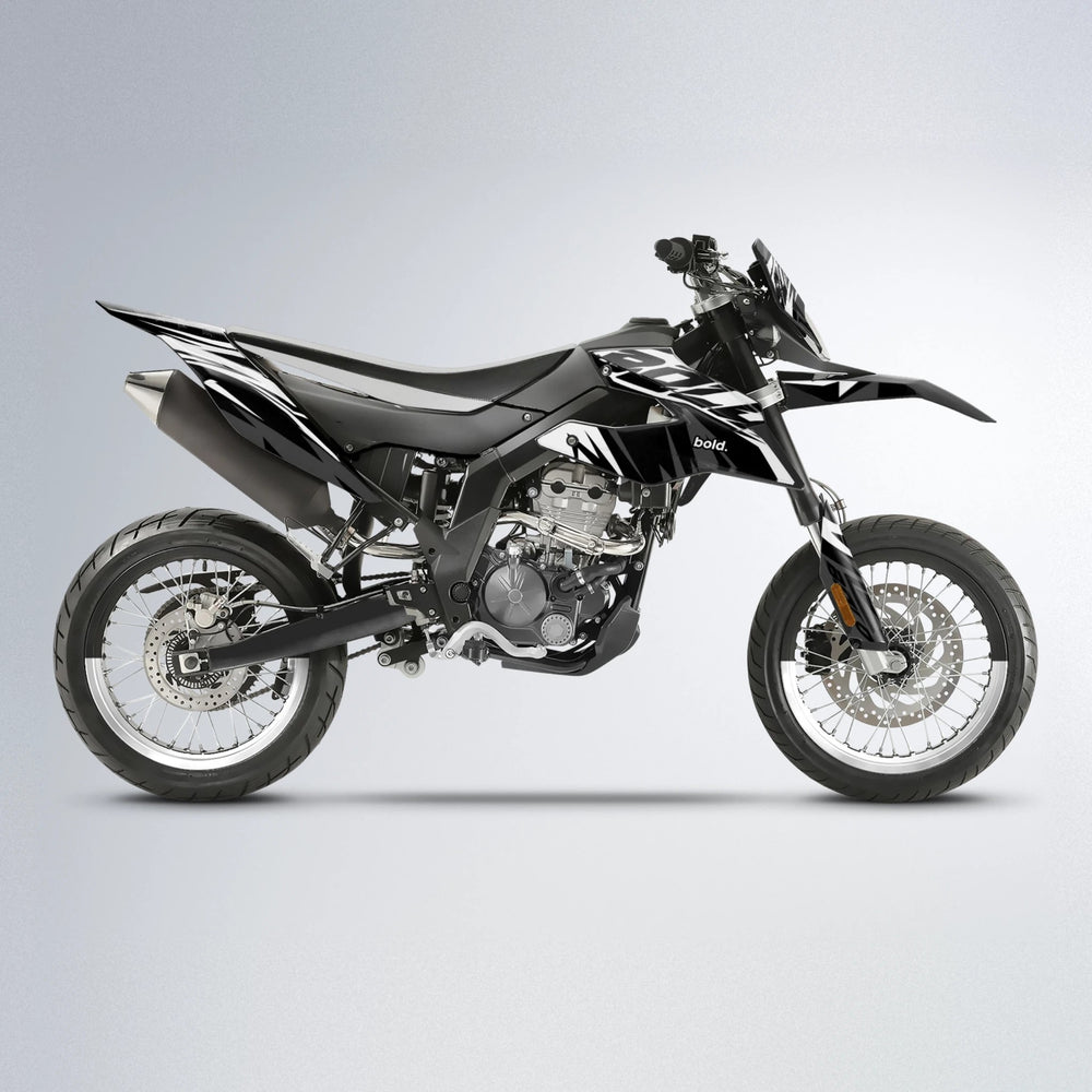 HAZE Aprilia SX 125 supermoto graphics kit in White