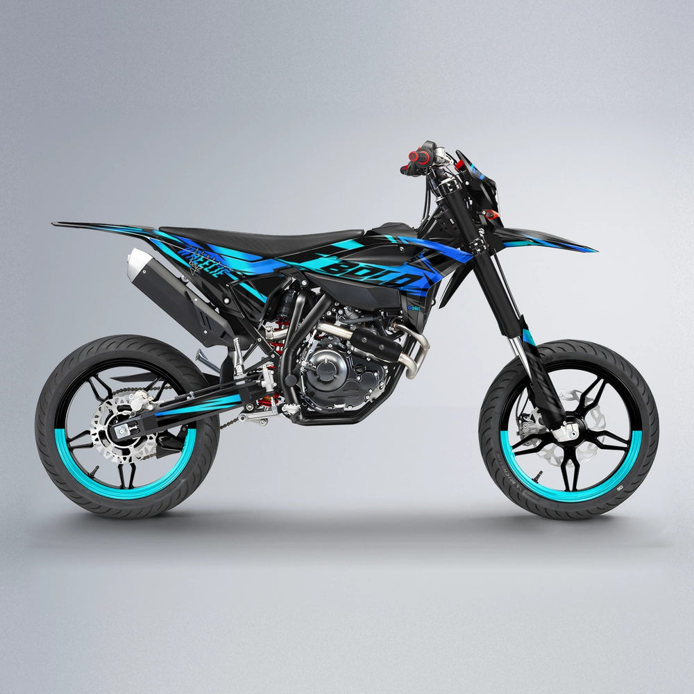 HAZE Beta supermoto graphics kit in Custom Colour