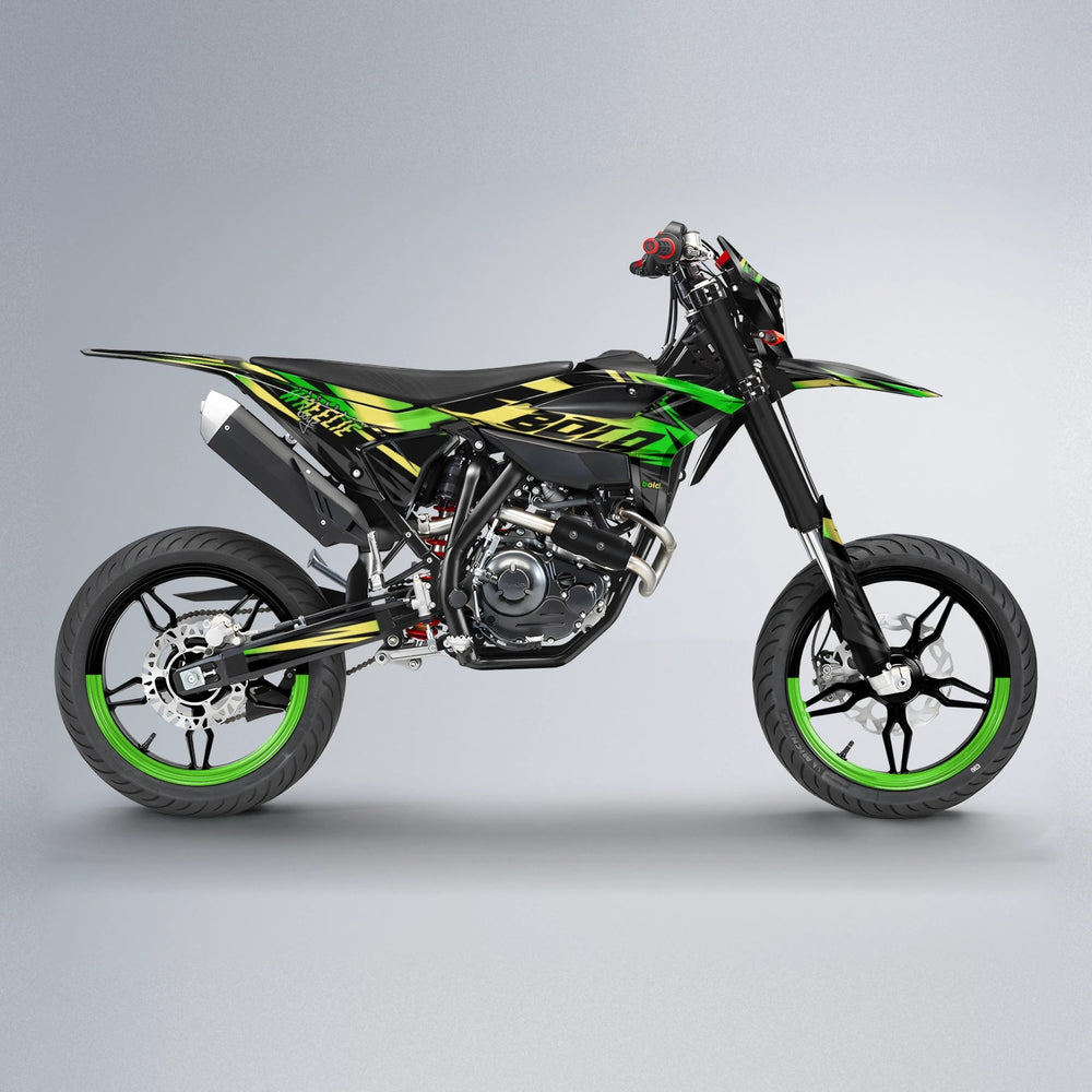 HAZE Beta supermoto graphics kit in Green