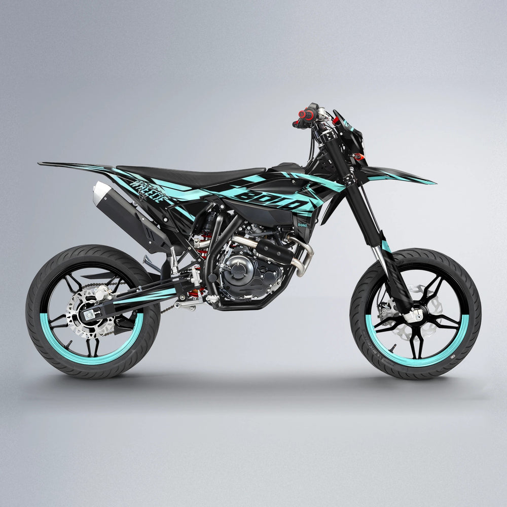 HAZE Beta supermoto graphics kit in Mint