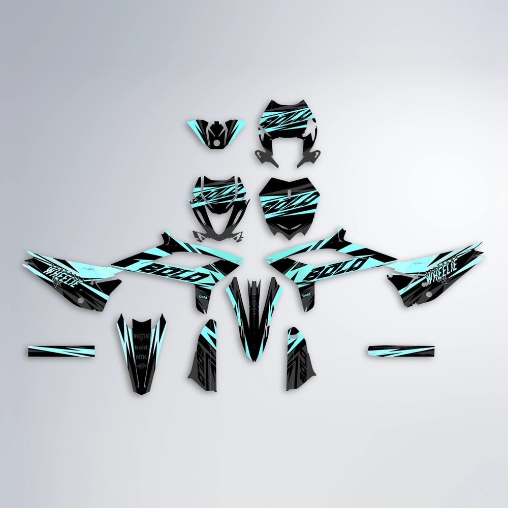 HAZE Beta graphics kit parts layout in Mint