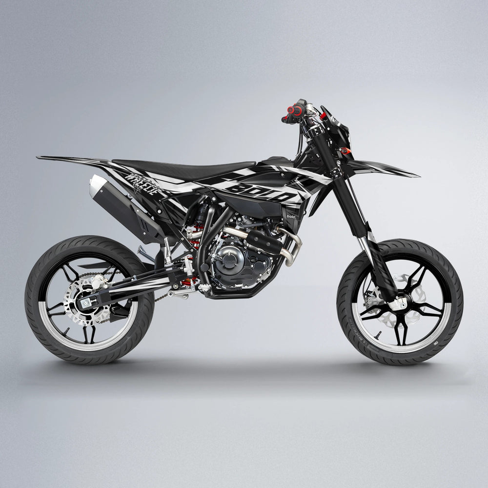 HAZE Beta supermoto graphics kit in White