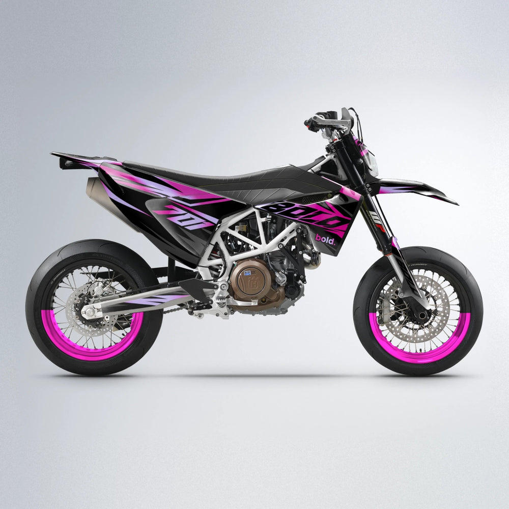 HAZE Husqvarna 701 supermoto graphics kit in Pink