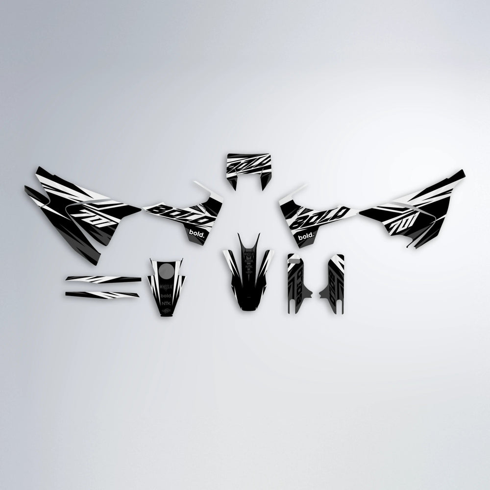 HAZE Husqvarna 701 graphics kit parts layout in White