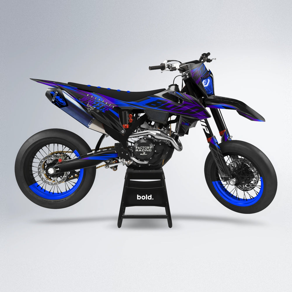HAZE supermoto graphics kit in Blue
