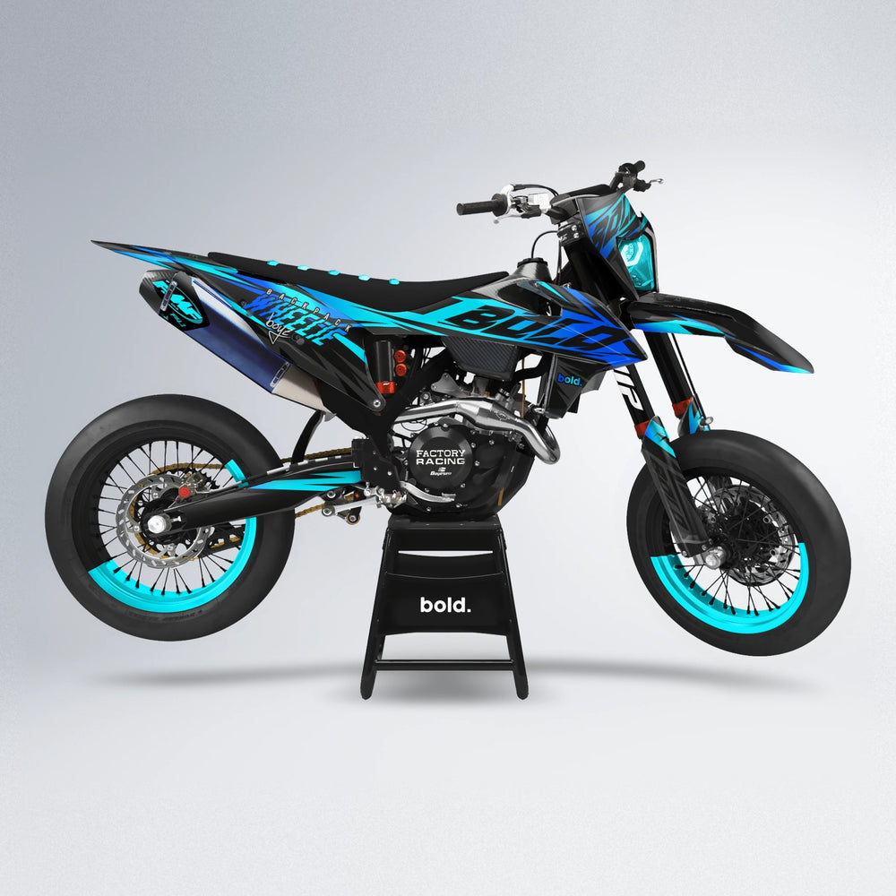 HAZE supermoto graphics kit in Custom Colour