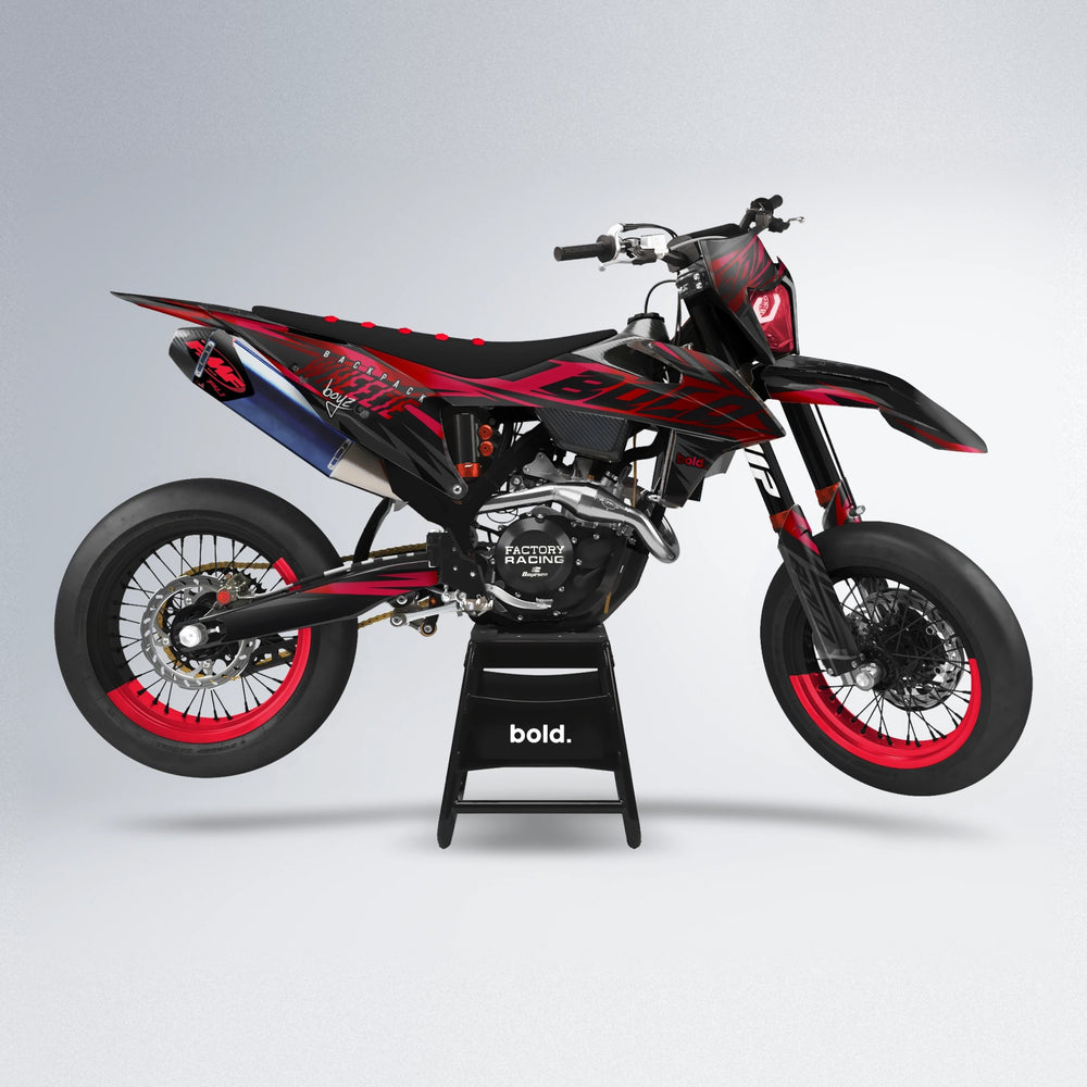 HAZE supermoto graphics kit in Red