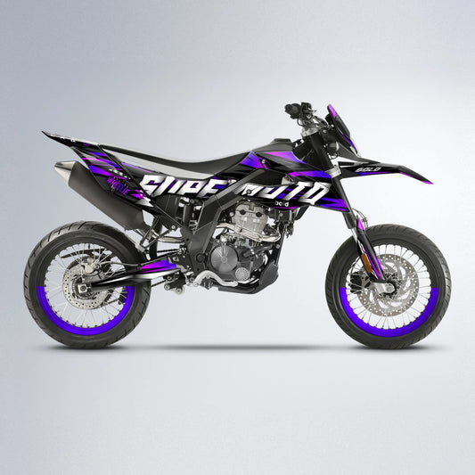 HOLYHANSI Aprilia SX 125 supermoto graphics kit in Pink