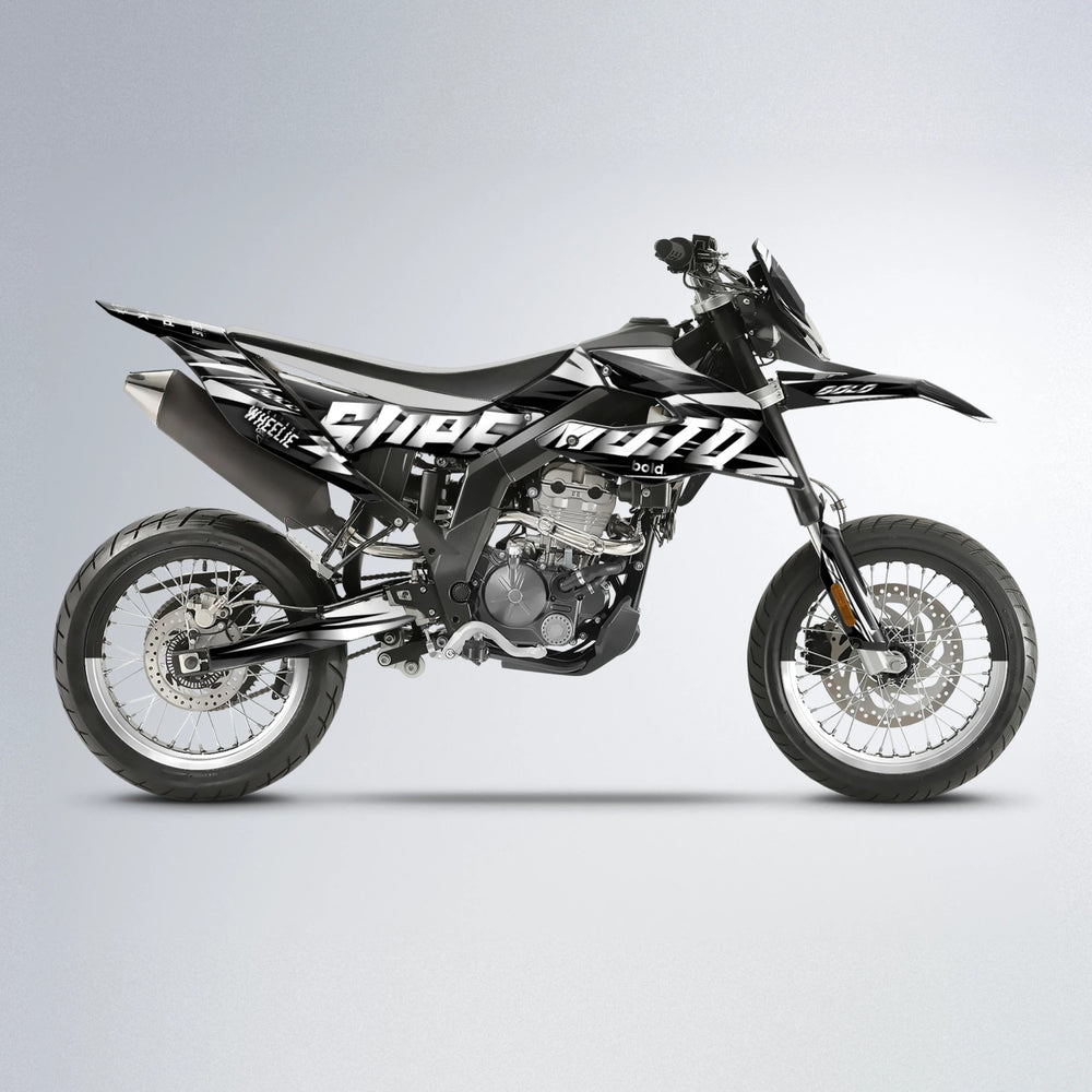 HOLYHANSI Aprilia SX 125 supermoto graphics kit in White