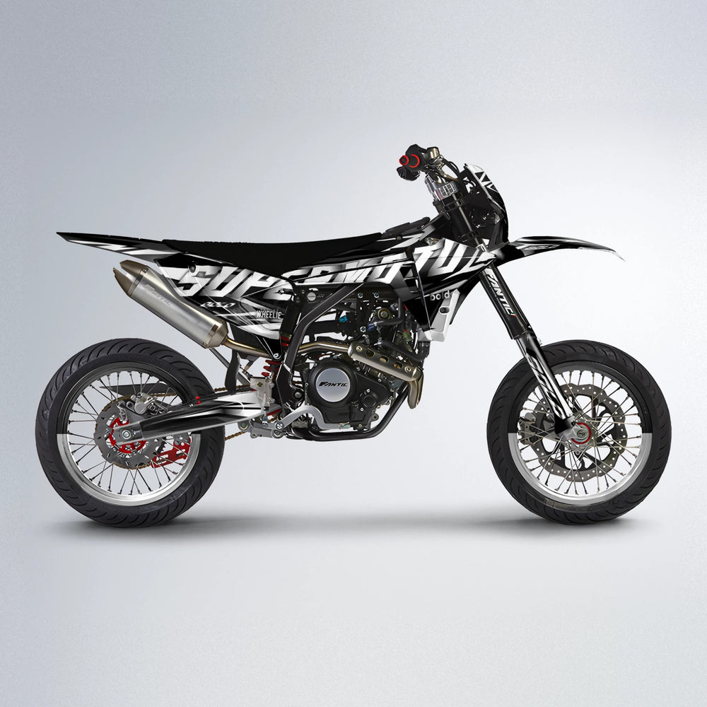 HOLYHANSI Fantic supermoto graphics kit in White