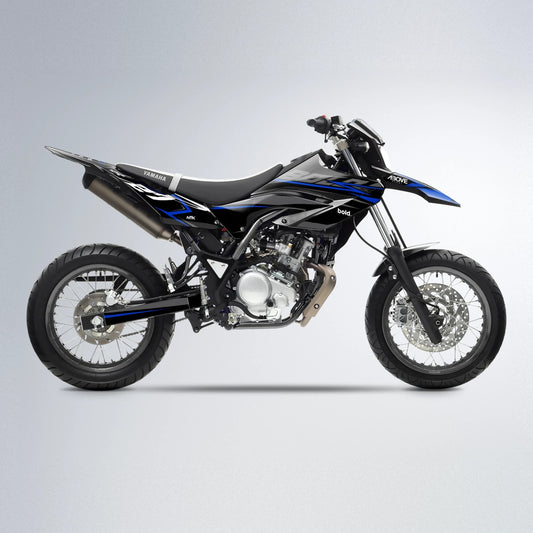 HORIZON Yamaha WR 125X supermoto graphics kit in Blue