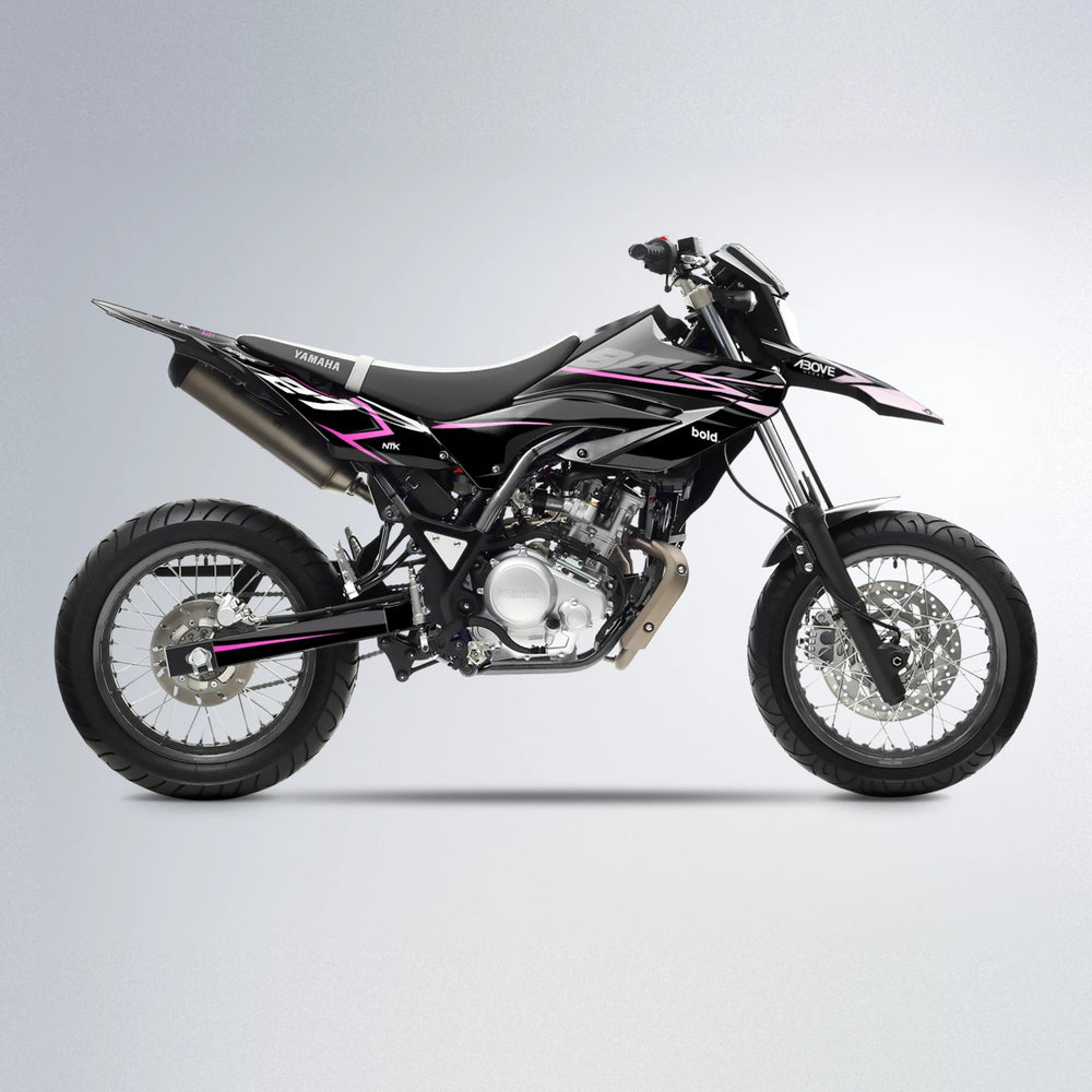 HORIZON Yamaha WR 125X supermoto graphics kit in Flamingo