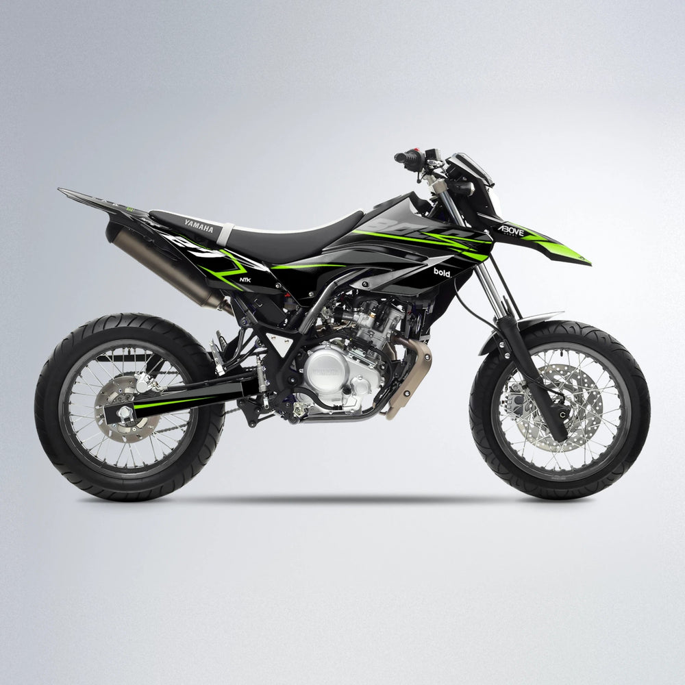 HORIZON Yamaha WR 125X supermoto graphics kit in Green