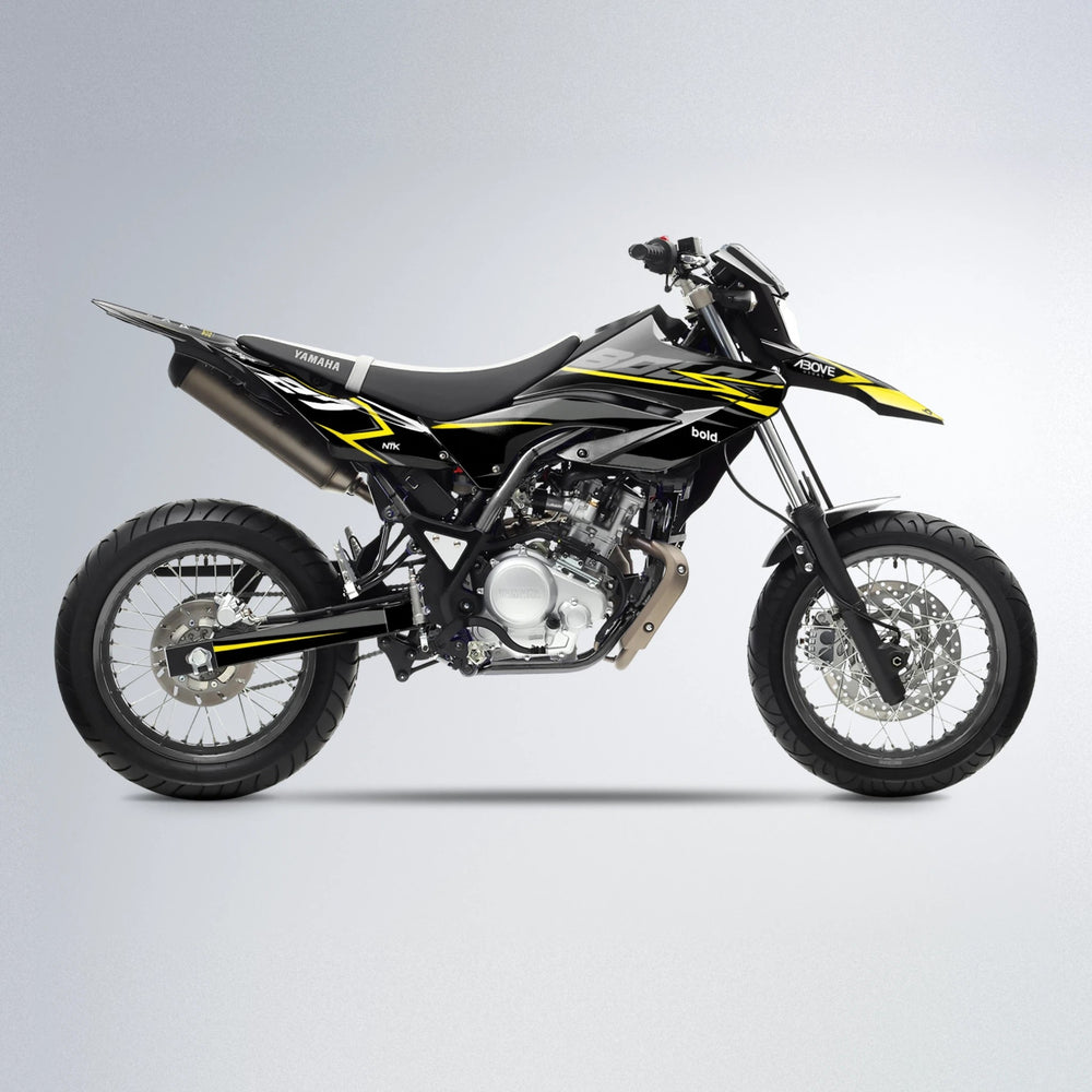 HORIZON Yamaha WR 125X supermoto graphics kit in Yellow