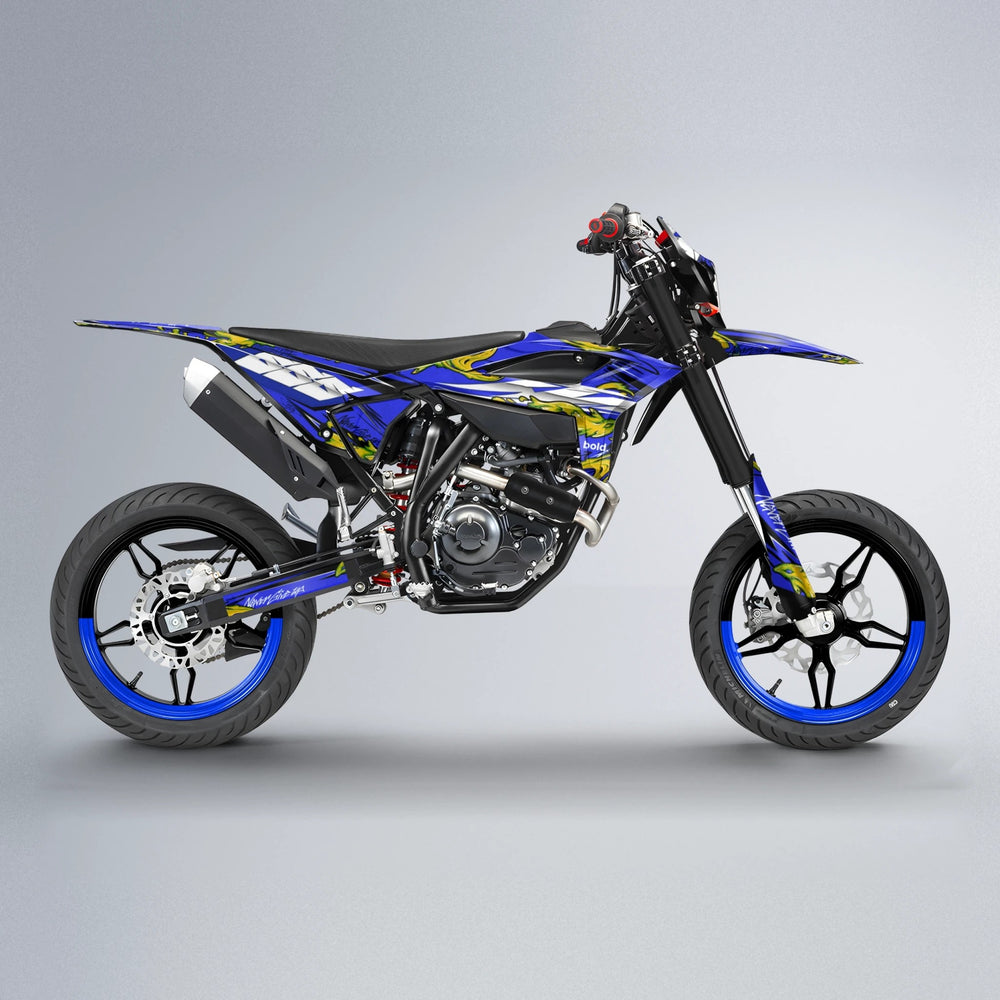 HYDRA Beta supermoto graphics kit in Blue