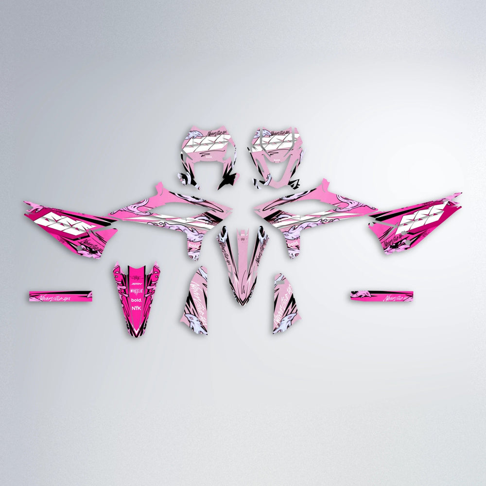 HYDRA Beta graphics kit parts layout in Flamingo