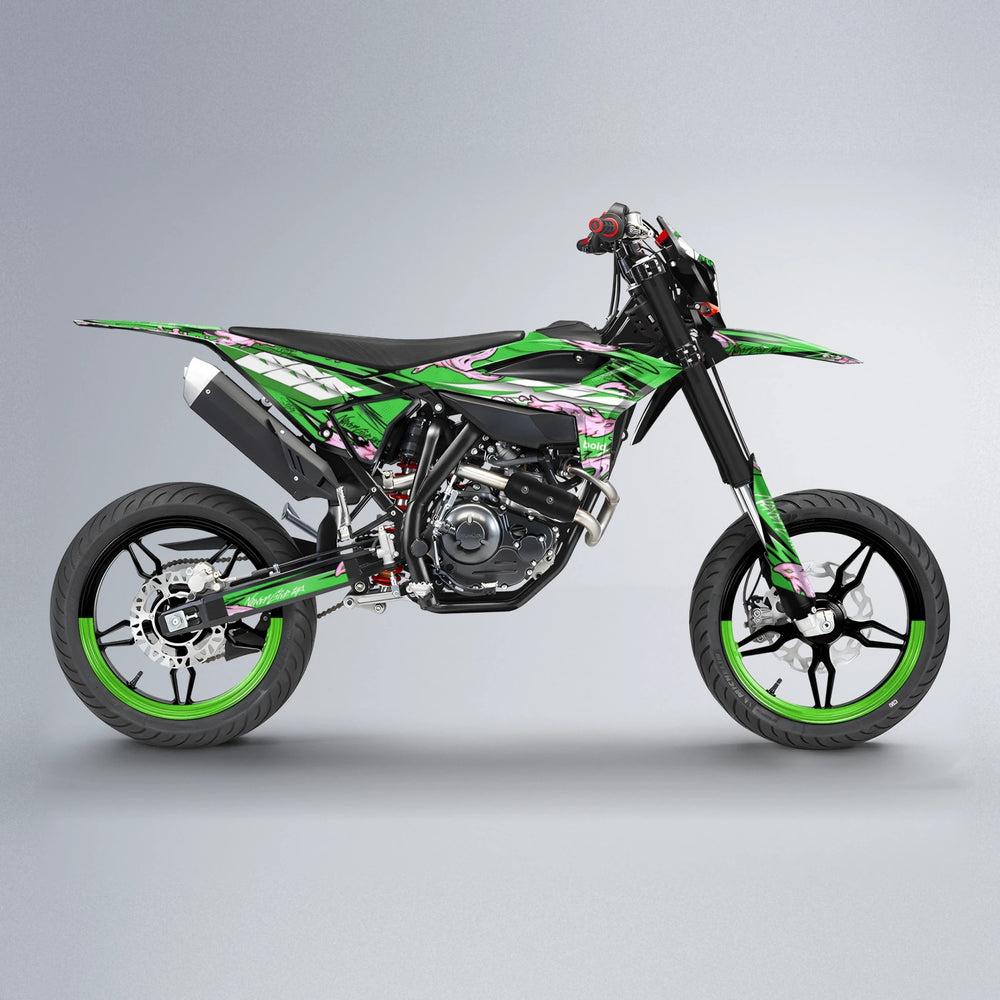 HYDRA Beta supermoto graphics kit in Green