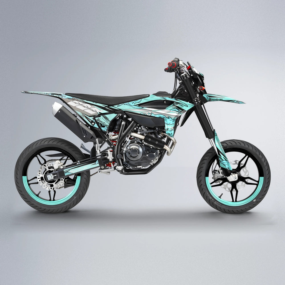 HYDRA Beta supermoto graphics kit in Mint