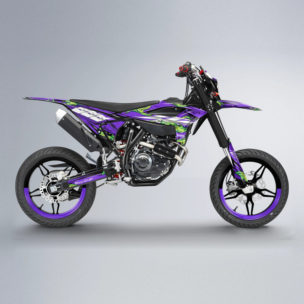 HYDRA Beta supermoto graphics kit in Purple