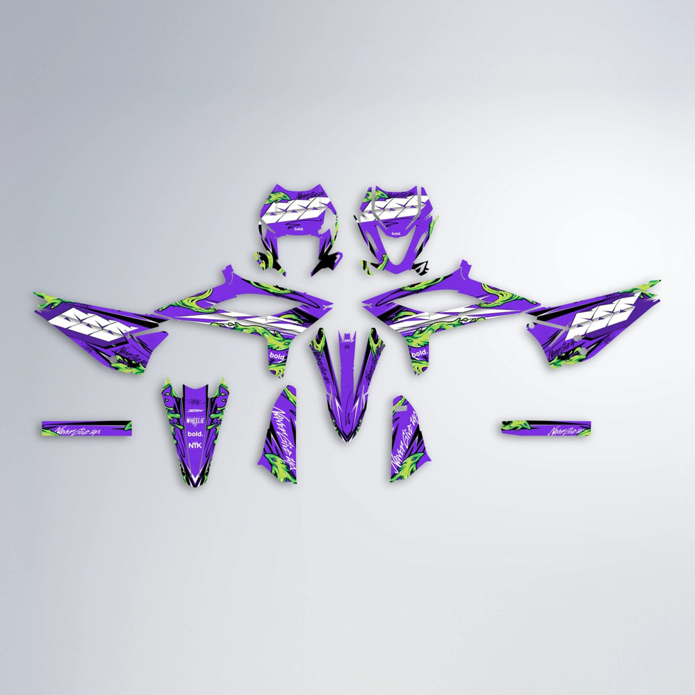 HYDRA Beta graphics kit parts layout in Purple