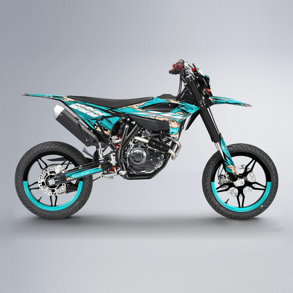 HYDRA Beta supermoto graphics kit in Teal