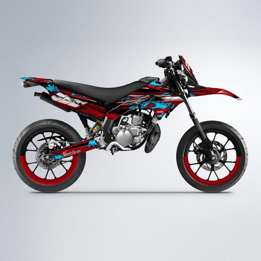 HYDRA Derbi Senda supermoto graphics kit in Red