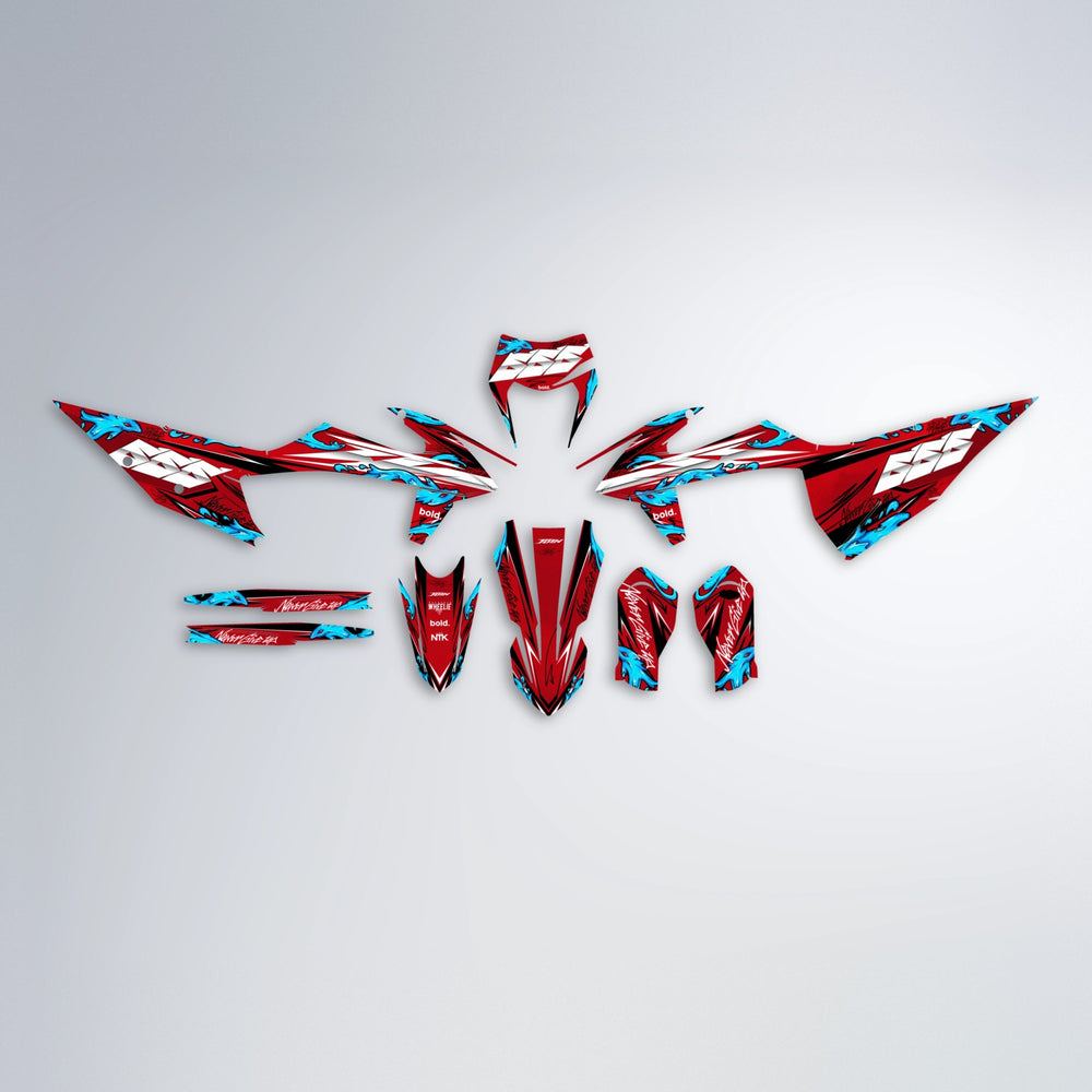 HYDRA graphics kit parts layout in Custom Colour