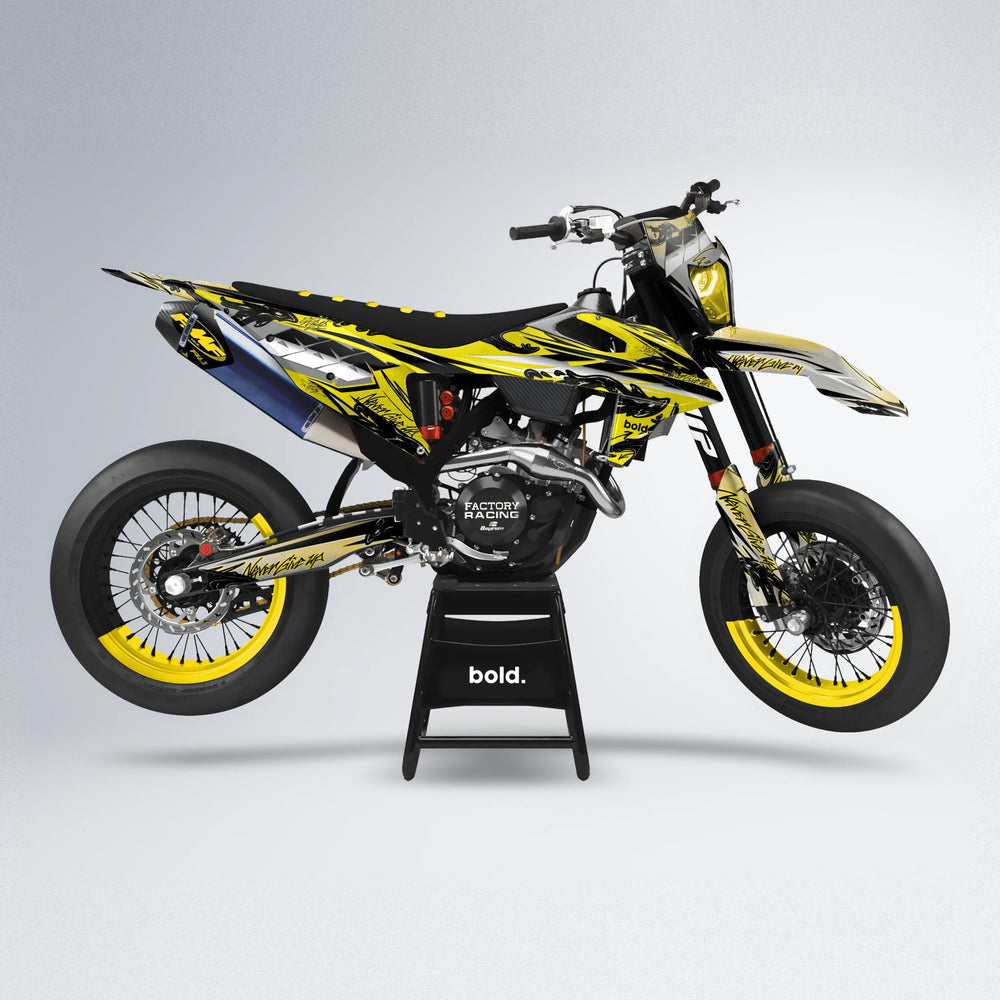 HYDRA supermoto graphics kit in Yellow