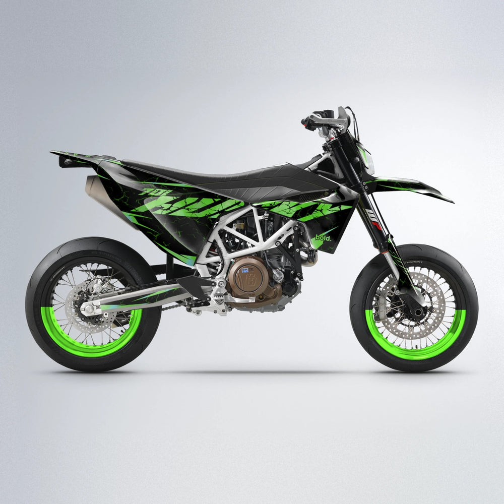 HYPER Husqvarna 701 supermoto graphics kit in Green