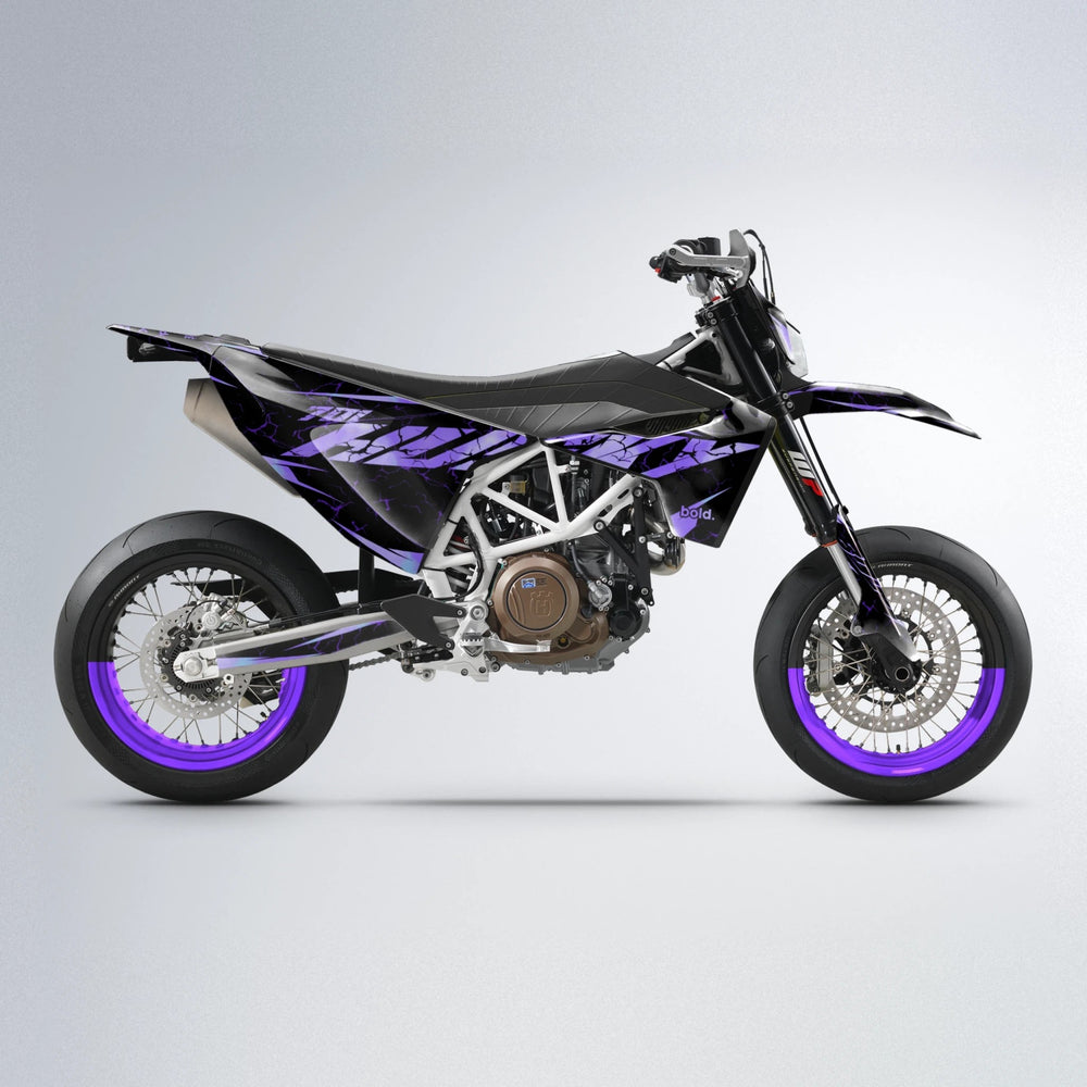 HYPER Husqvarna 701 supermoto graphics kit in Purple