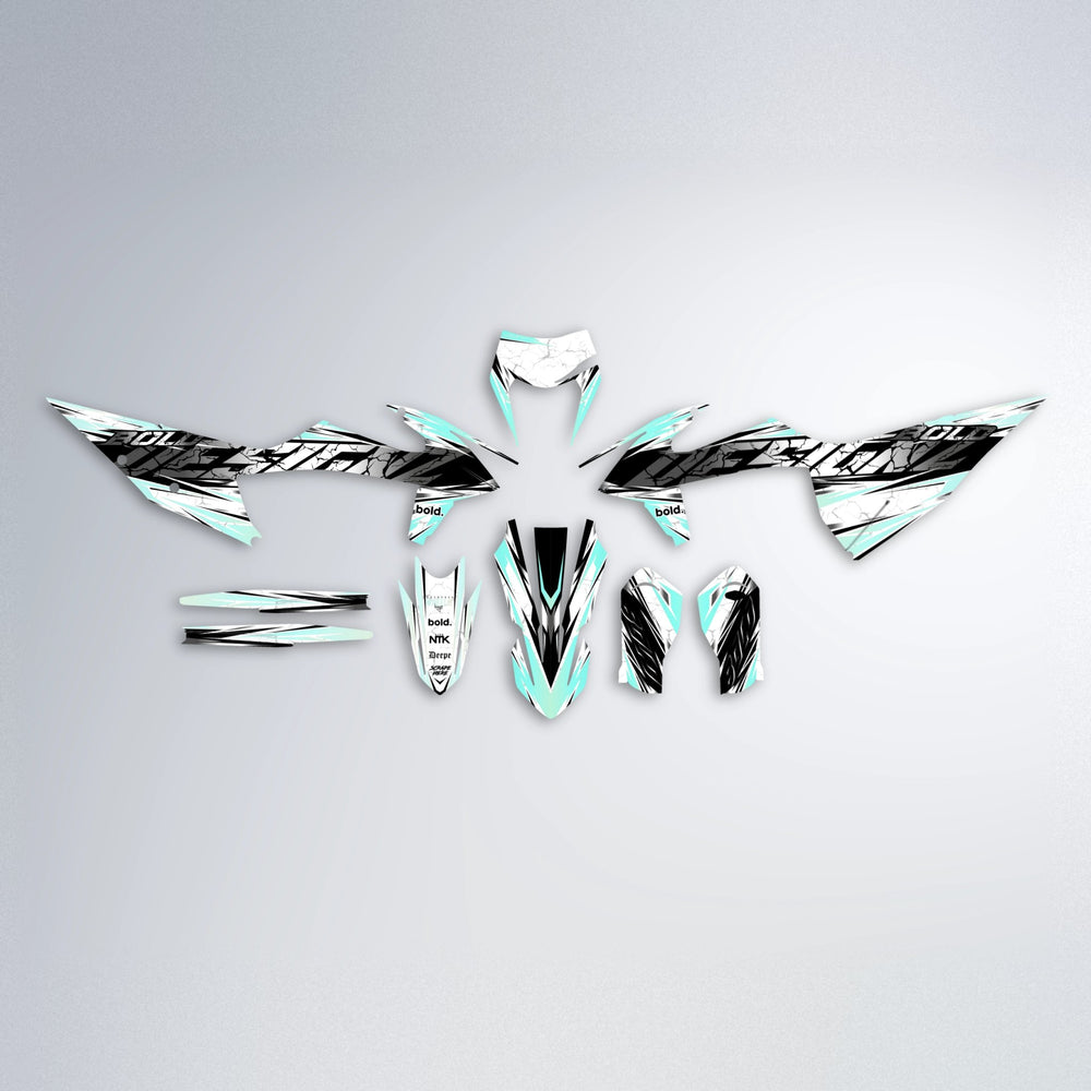 HYPER graphics kit parts layout in Mint