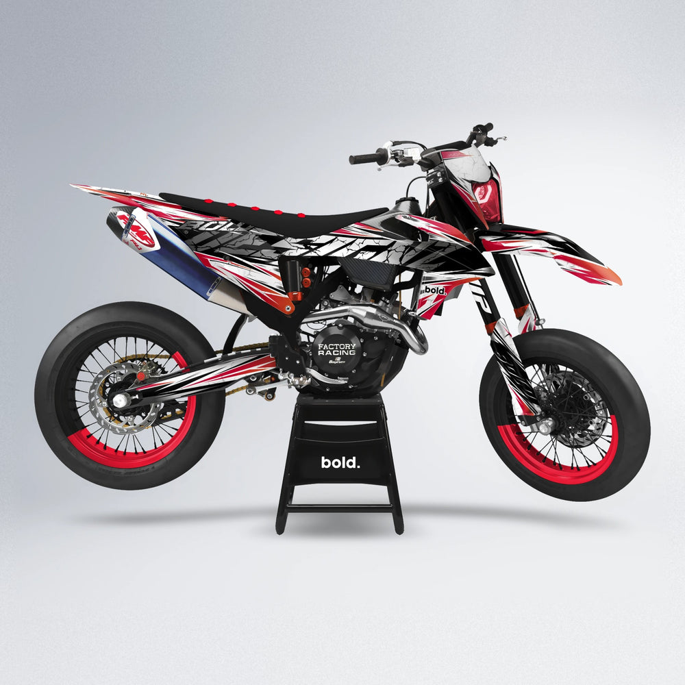 HYPER supermoto graphics kit in Red