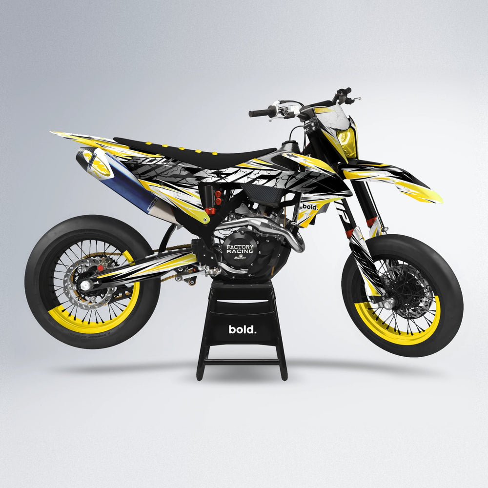 HYPER supermoto graphics kit in Yellow