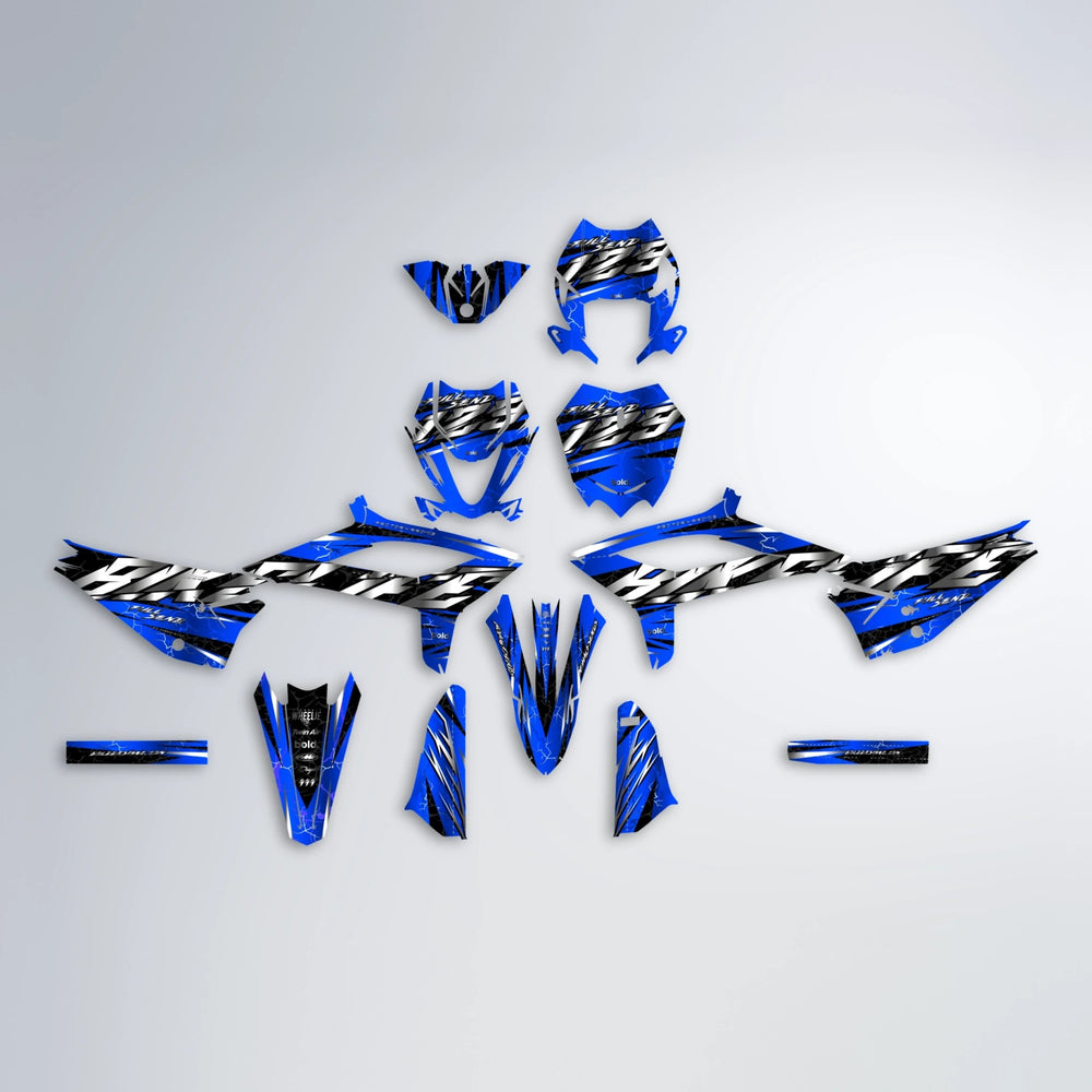 ILLUSION Beta graphics kit parts layout in Blue