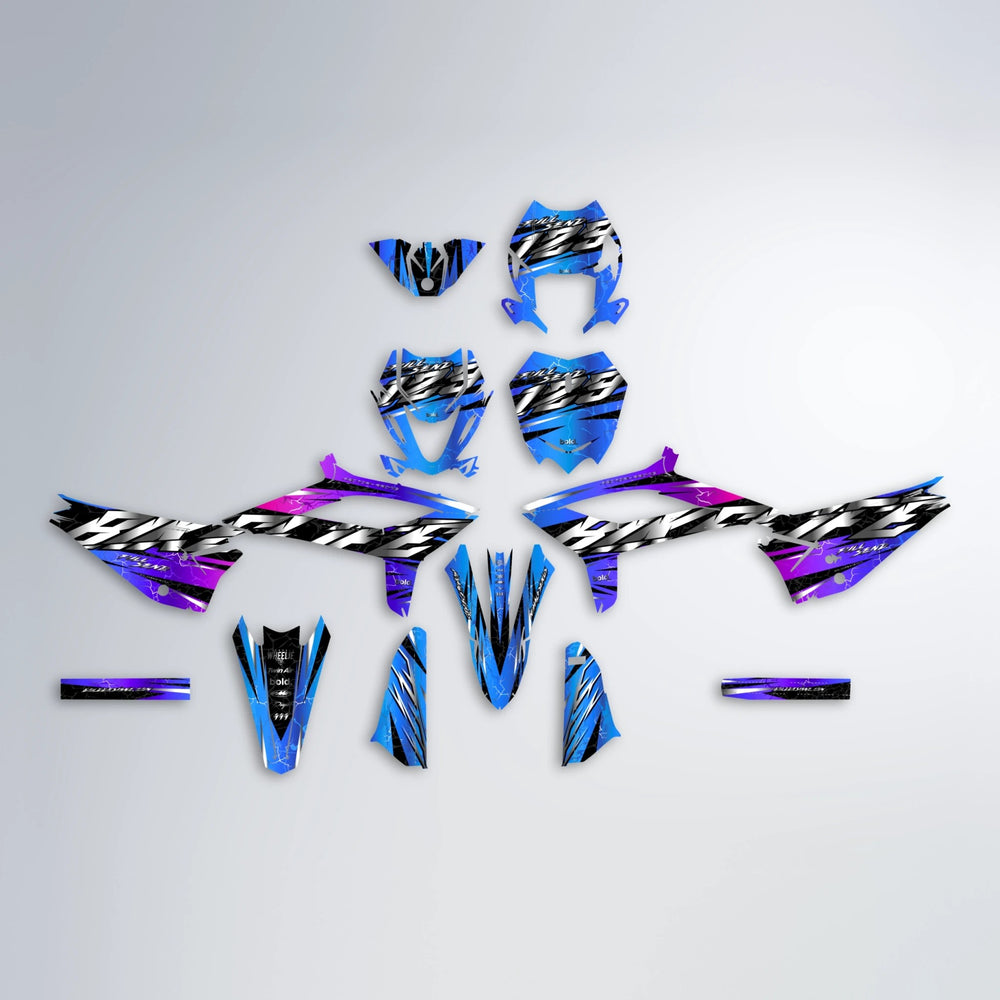 ILLUSION Beta graphics kit parts layout in Blue Purple Fade