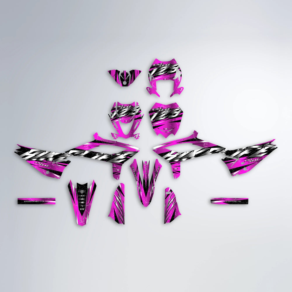 ILLUSION Beta graphics kit parts layout in Pink