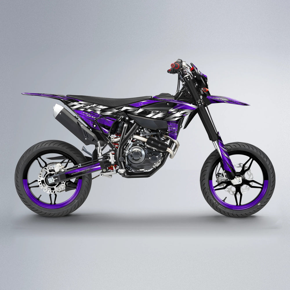 ILLUSION Beta supermoto graphics kit in Purple