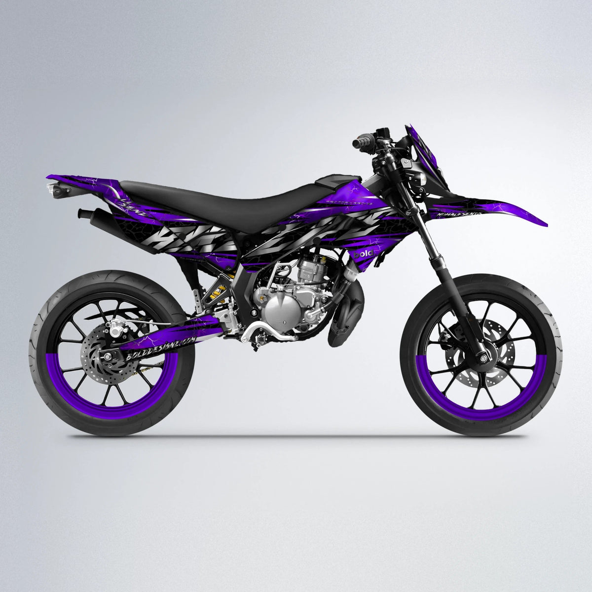 ILLUSION - Derbi Senda Graphics kit Supermoto Graphics Kits, Wheels & Parts