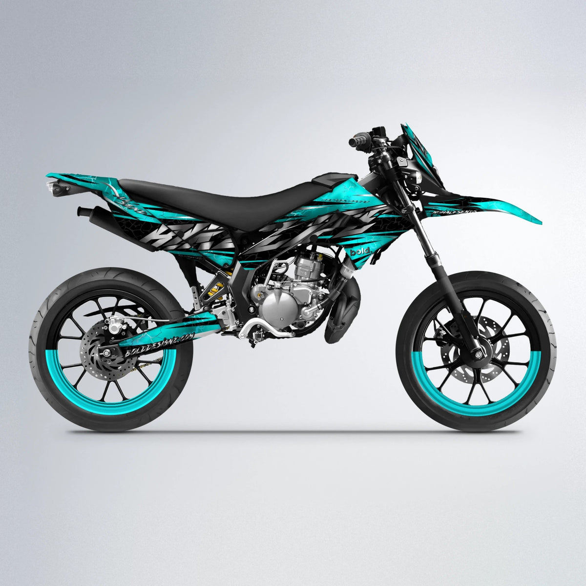 ILLUSION - Derbi Senda Graphics kit Supermoto Graphics Kits, Wheels & Parts