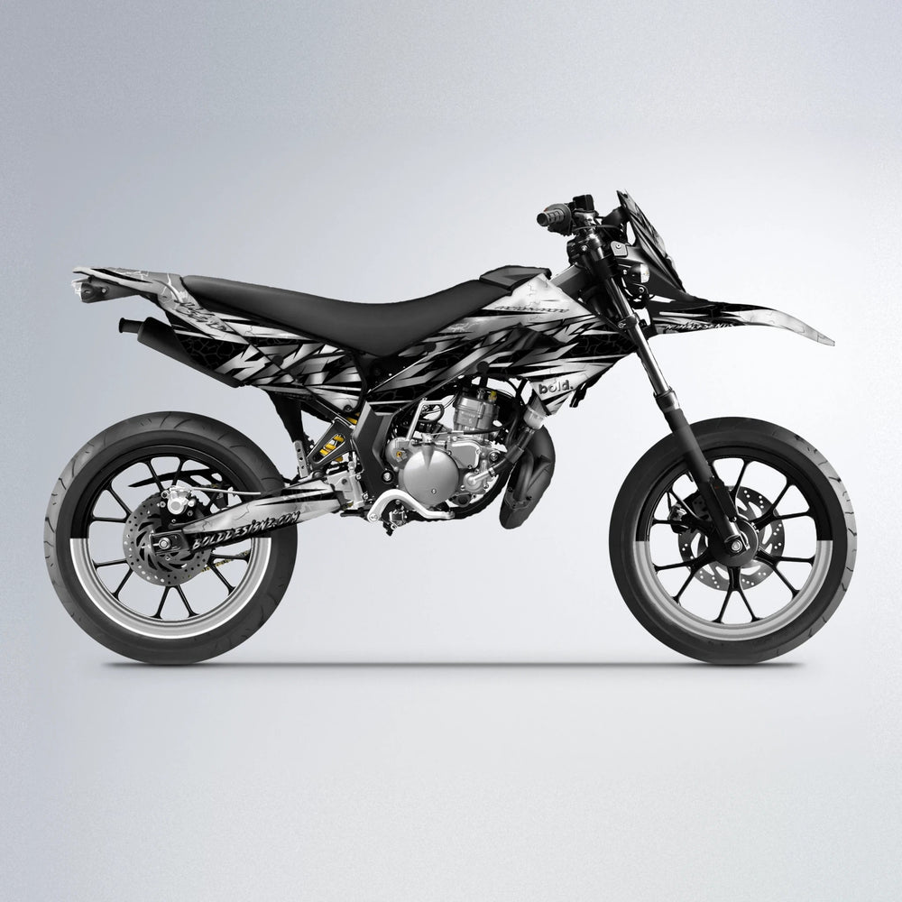ILLUSION Derbi Senda supermoto graphics kit in White