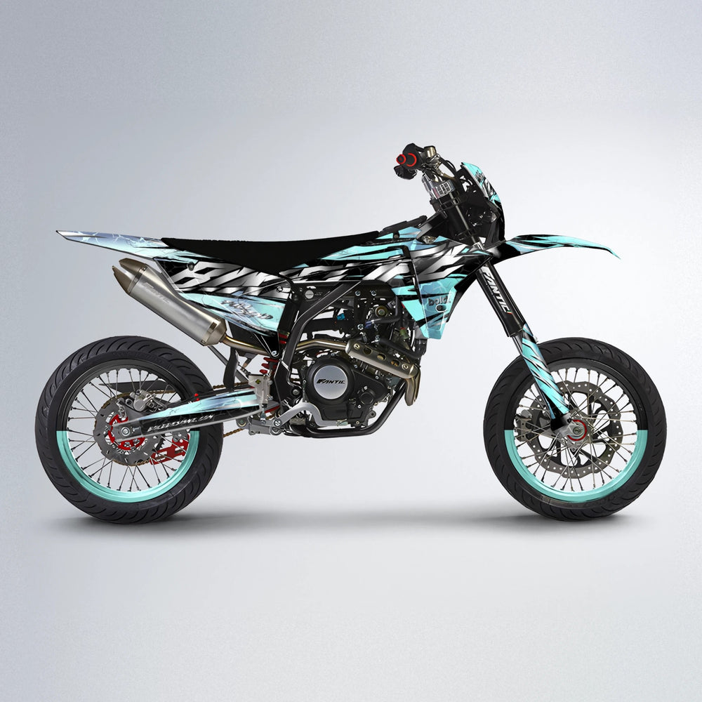 ILLUSION Fantic supermoto graphics kit in Mint