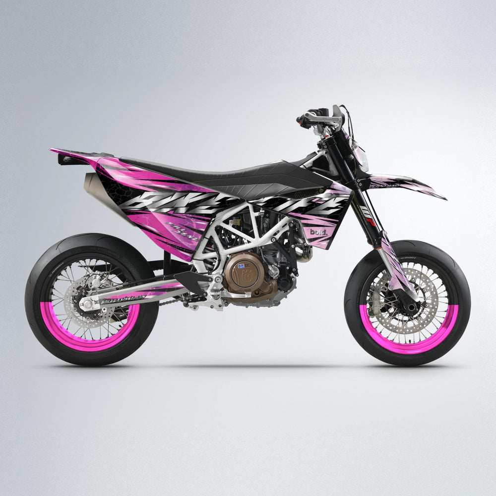 ILLUSION Husqvarna 701 supermoto graphics kit in Flamingo