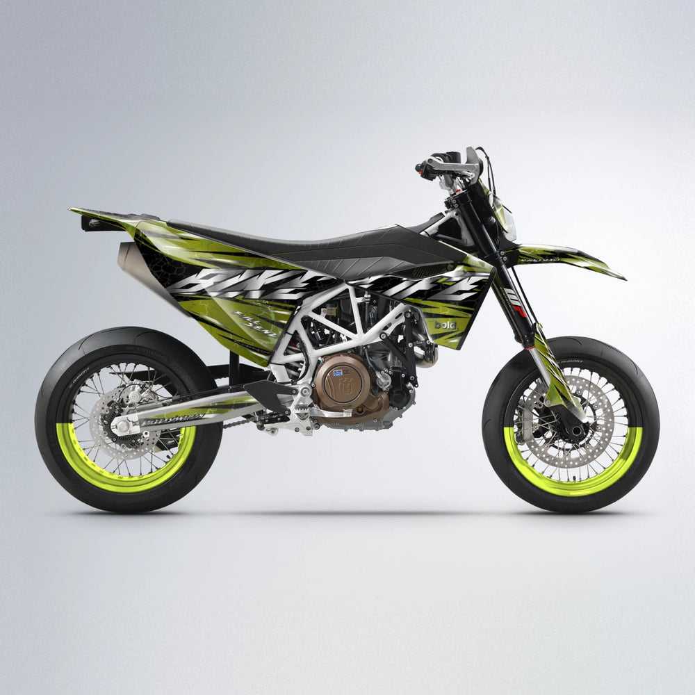 ILLUSION Husqvarna 701 supermoto graphics kit in Olive