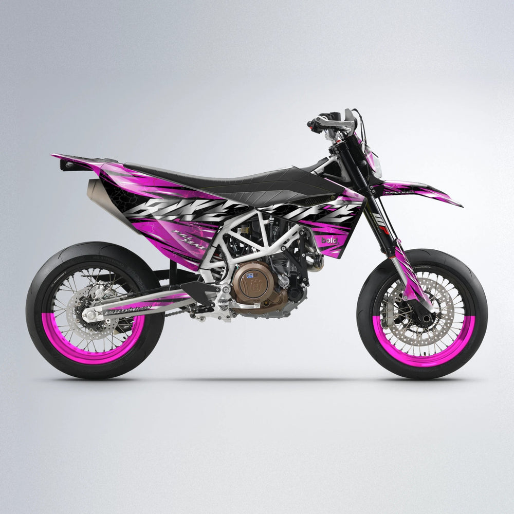 ILLUSION Husqvarna 701 supermoto graphics kit in Pink