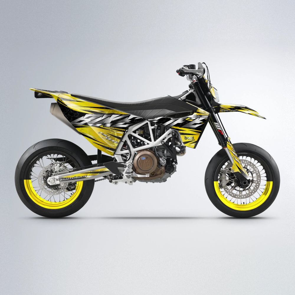 ILLUSION Husqvarna 701 supermoto graphics kit in Yellow
