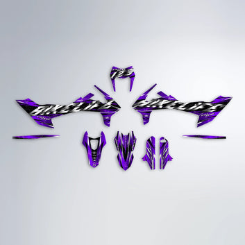 ILLUSION KTM SMC 690 graphics kit parts layout in Purple