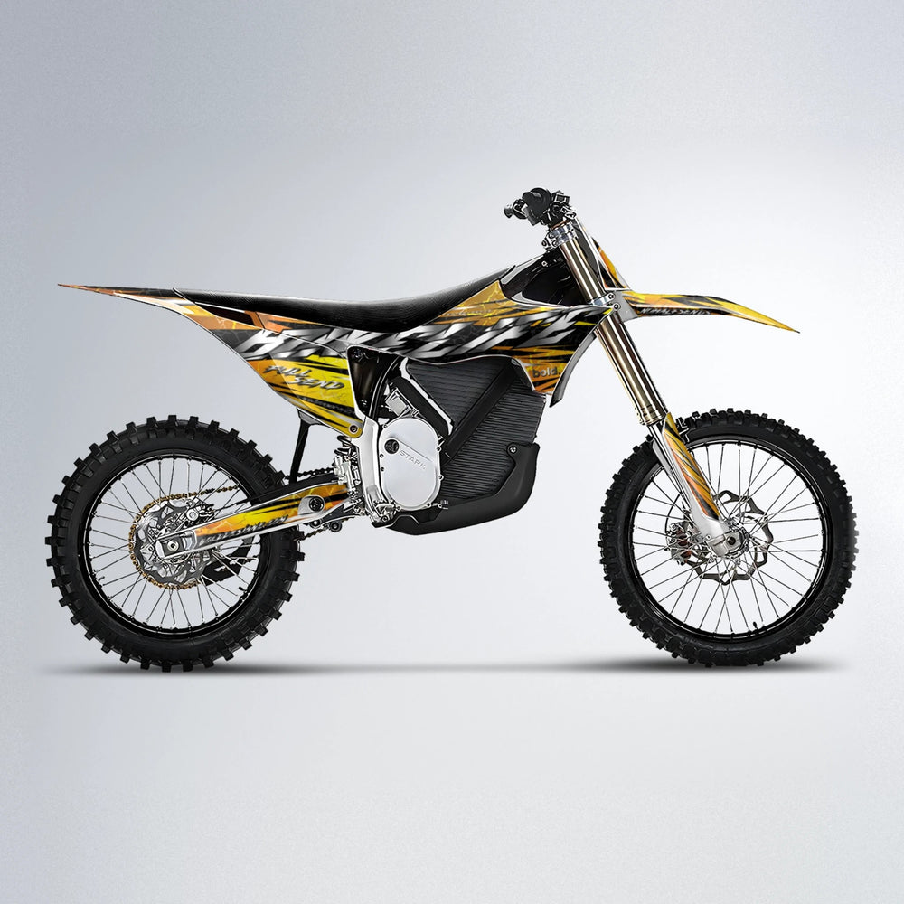 ILLUSION Stark Varg MX motocross graphics kit in Orange & Yellow