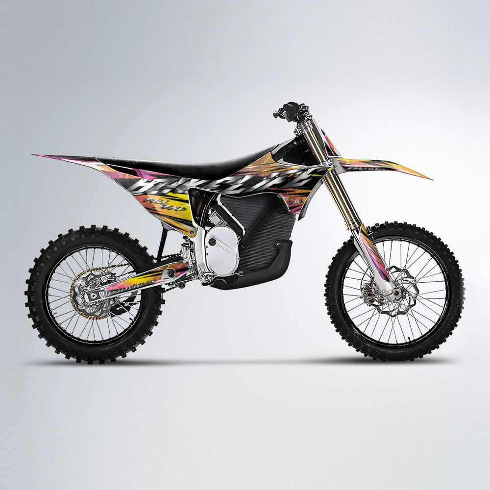 ILLUSION Stark Varg MX motocross graphics kit in Pink & Yellow